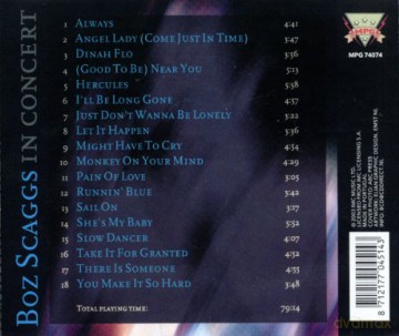 Boz Scaggs: In Concert [CD]