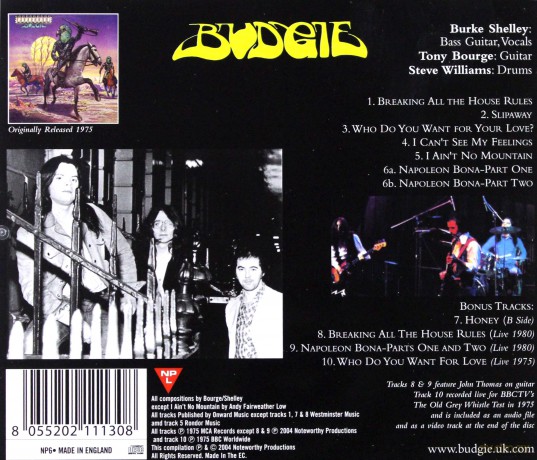 Budgie: Bandolier (Remastered) [CD]