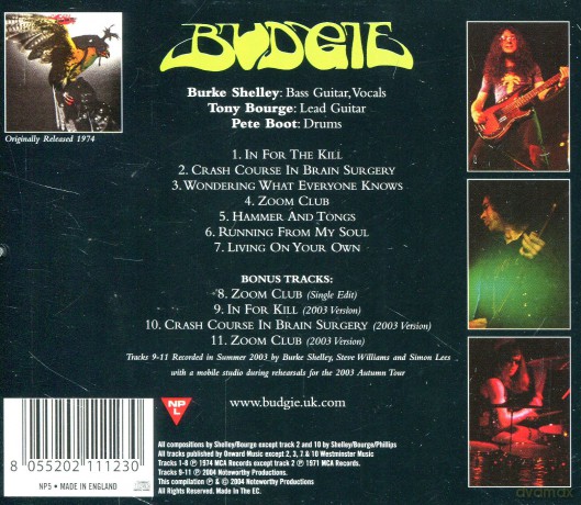 Budgie: In for the Kill! [CD]
