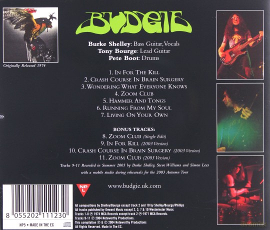 Budgie: In for the Kill! [CD]