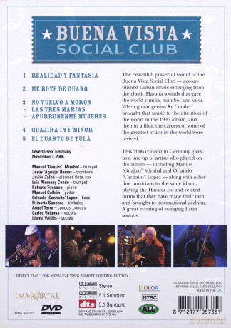 Buena Vista Social Club: In Concert Germany 2006 [DVD]
