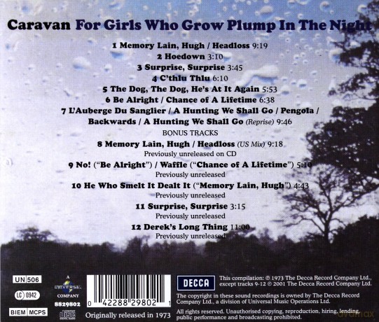 Caravan: For Girls Who Grow Plump [CD]