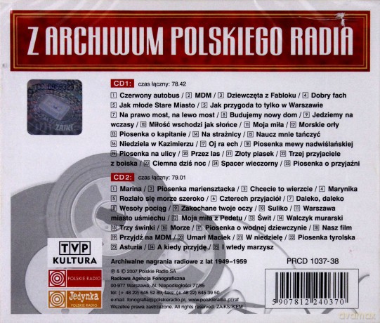 Chór Czejanda: Nagrania Radiowe z lat 49 do 59 [2CD]