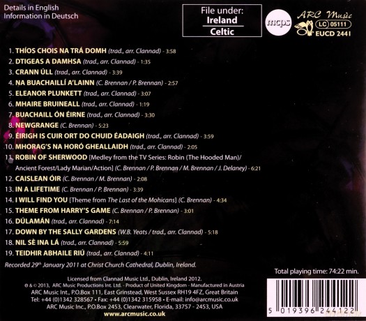 Clannad: Christ Church Cathedral [CD]