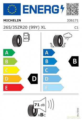 Michelin Pilot Sport 4 S 265/35R20 99 Y rant ochronny, wzmocnienie (XL) MO1 - Mercedes-Benz