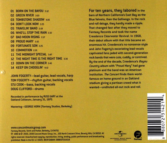 Creedence Clearwater Revival: The Concert [CD]