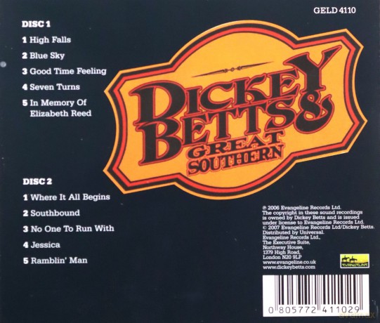 Dickey Betts: Official Bootleg [2CD]