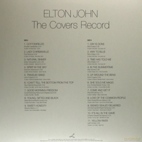 Elton John: Covers Record (180 gramm) [WINYL]