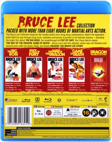 Bruce Lee Collection: The Big Boss / Fist of Fury / The Way of the Dragon / Game of Death / Dragon The Bruce Lee Story (Wielki szef / Wściekłe pięści / Droga smoka / Gra śmierci / Smok: Historia Bruce'a Lee) [5xBlu-Ray]