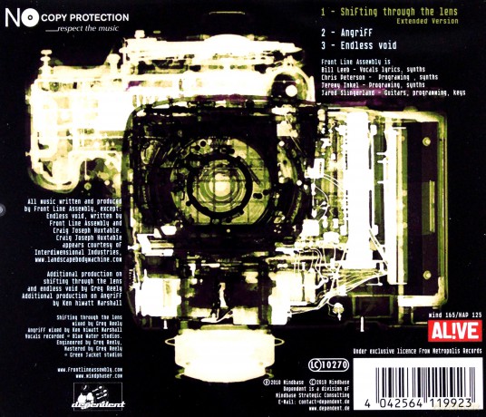 Front Line Assembly: Shifting Though The Lens (maxisingle) [CD]