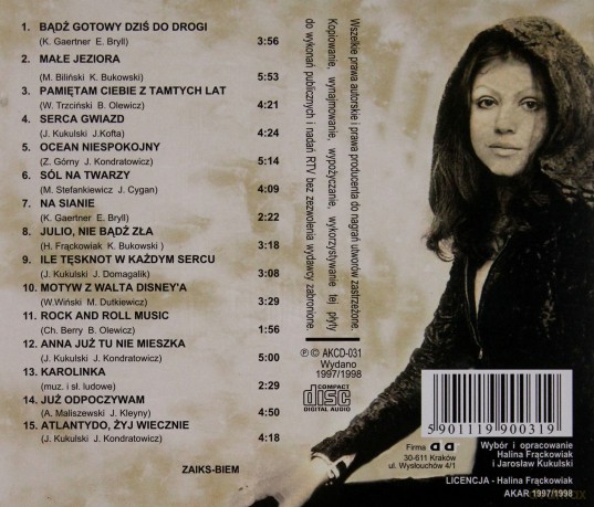 Halina Frąckowiak: Antologia Vol.1 [CD]