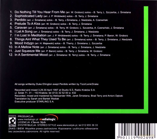 Jarosław Śmietana: Brad Terry plays Ellington (digipack) [CD]