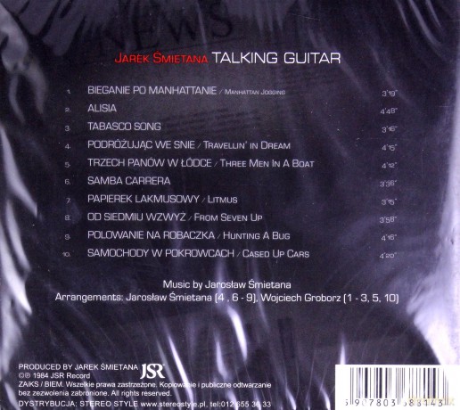 Jarosław Śmietana: Talking guitar [CD]
