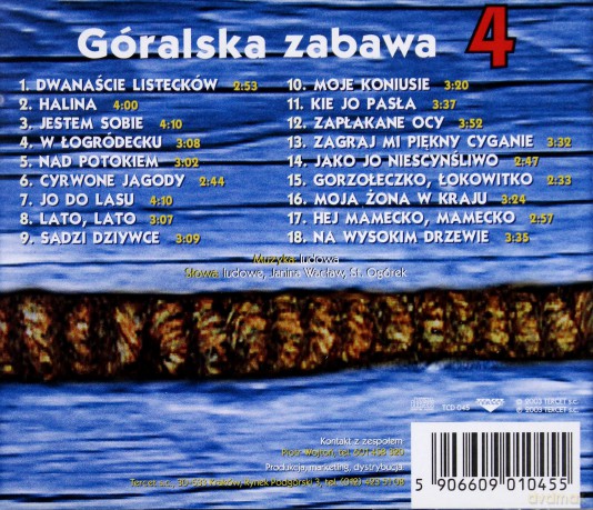 Kapela Górole: Góralska zabawa Vol.4 [CD]