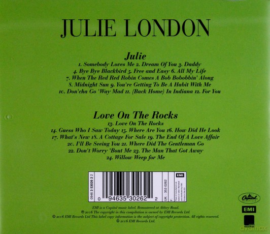 Julie London: Julie / Love On The Rocks [CD]