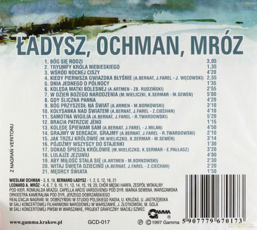 Kolędy: Ochman, Ładysz, Mróz (digipack) [CD]