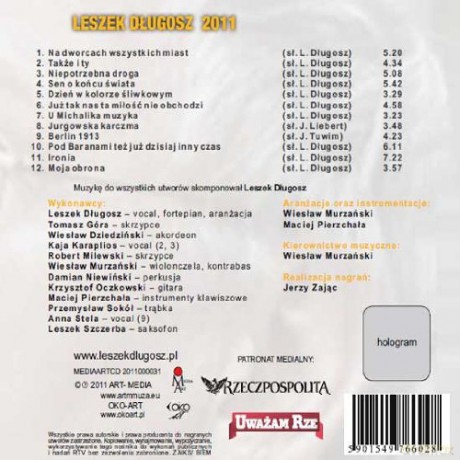 Leszek Długosz: 2011 (digipack) [CD]