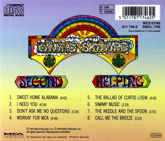 Lynyrd Skynyrd: Second Helping [CD]