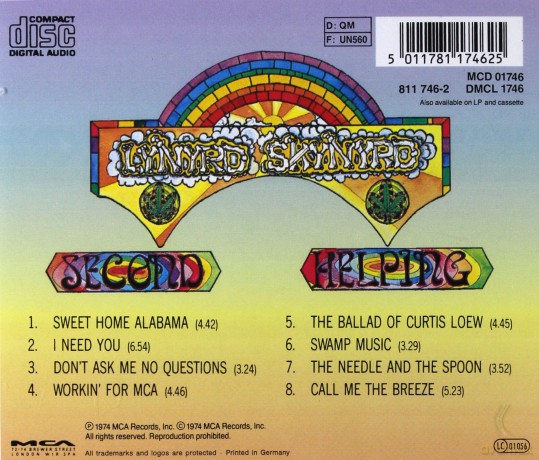 Lynyrd Skynyrd: Second Helping [CD]
