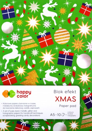 Blok efekt XMAS A5 150-230g 10 arkuszy