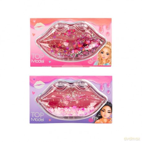 Błyszczyk w etui w kształcie ust Top Model 2 wzory BEAUTY&ME 12348A