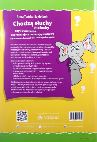 Chodzą słuchy maluchy, czyli ćwiczenia usprawniające percepcję słuchową dla uczniów młodszych klas szkoły podstawowej - Anna Tońska-Szyfelbein [KSIĄŻKA]