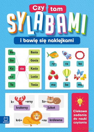 Czytam sylabami i bawię się naklejkami. Ciekawe zadania do nauki czytania - Agnieszka Bator [KSIĄŻKA]