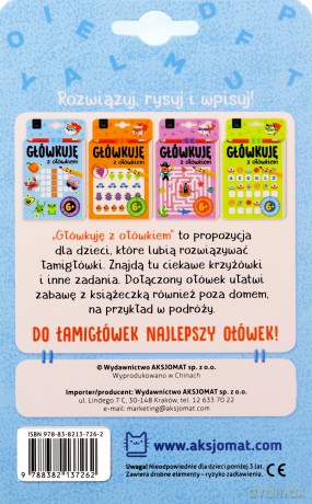 Główkuję z ołówkiem 6+ Książeczka niebieska [KSIĄŻKA]