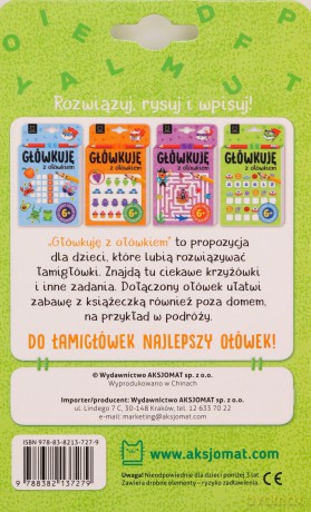 Główkuję z ołówkiem 6+ Książeczka zielona [KSIĄŻKA]