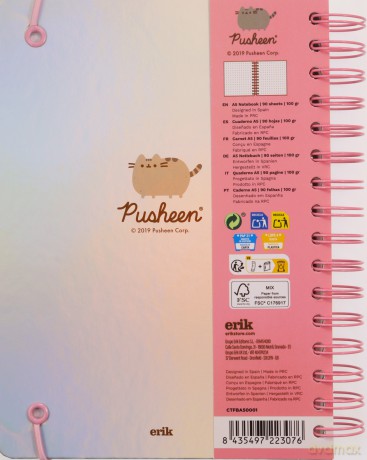 Kołonotes A5 Pusheen Pizza Purrty ctfba50001