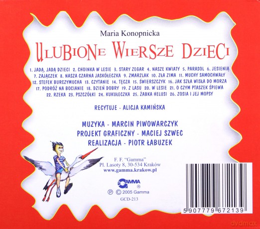Maria Konopnicka: Ulubione wiersze dla dzieci [CD]