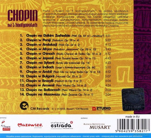Maria Pomianowska: Chopin na 5 kontynentach (digipack) [CD]