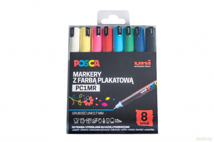 Markery PC-1MR 8 kolorów Posca Uni
