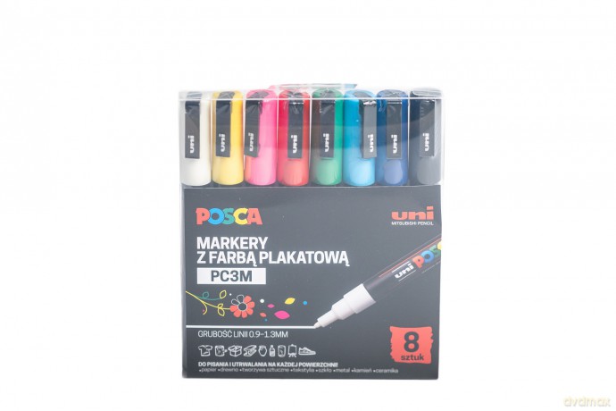 Markery PC-3M 8 kolorów Posca Uni