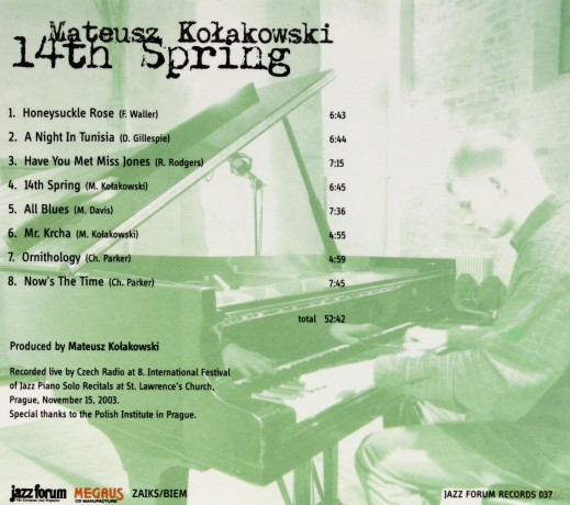 Mateusz Kolakowski -14th Spring (digipack) [CD]
