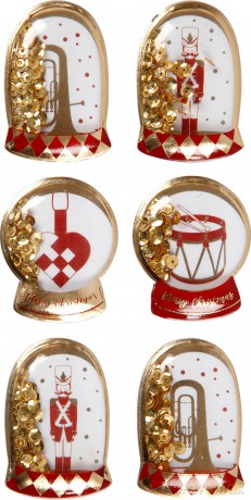 Naklejki shaker gold Nutracker 6szt. 1 arkusz edycja limitowana
