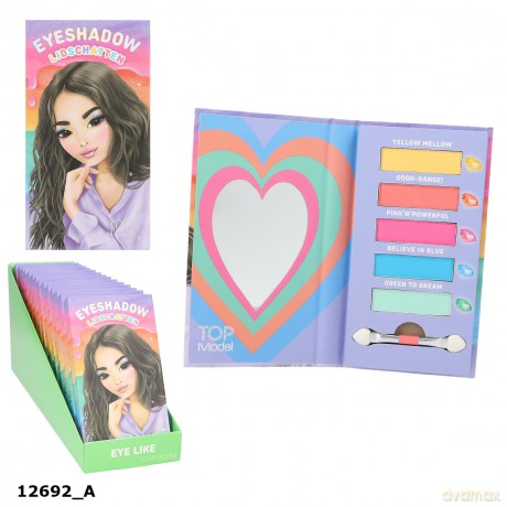 Paleta cieni do powiek Top Model z lusterkiem i aplikatorem BEAUTY&ME 12692A