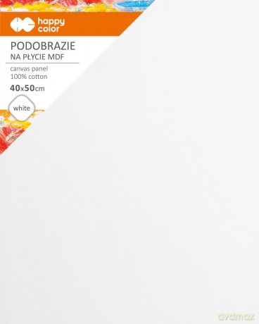 Podobrazie bawełniane 40x50 impregnowane białe MDF 4mm
