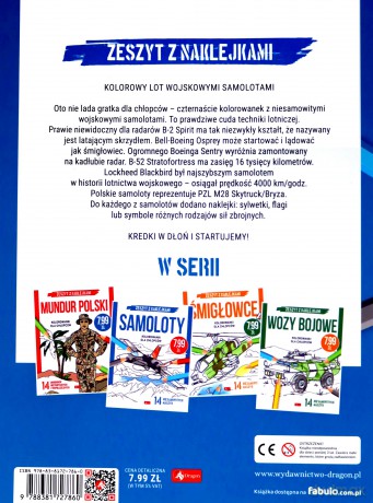 Samoloty. Kolorowanki dla chłopców [KSIĄŻKA]