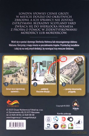 Sherlock Holmes. Cienie nad Londynem. Komiksy paragrafowe - Jarvin Boutanox [KOMIKS]