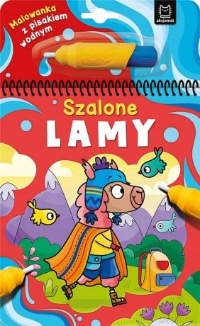 Szalone lamy. Malowanka z pisakiem wodnym - Anna Podgórska [KSIĄŻKA]