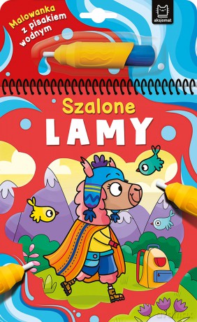 Szalone lamy. Malowanka z pisakiem wodnym - Anna Podgórska [KSIĄŻKA]