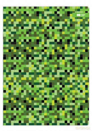 Teczka kartonowa z gumką PIXI zielony 24x31cm