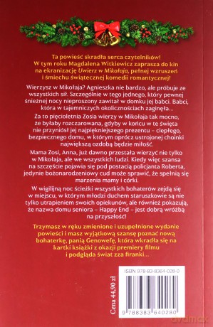 Uwierz w Mikołaja (okładka filmowa) - Magdalena Witkiewicz [KSIĄŻKA]