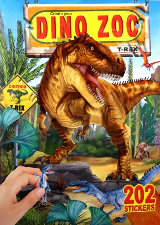 Zestaw kreatywny z naklejkami Dino ZOO 12752A