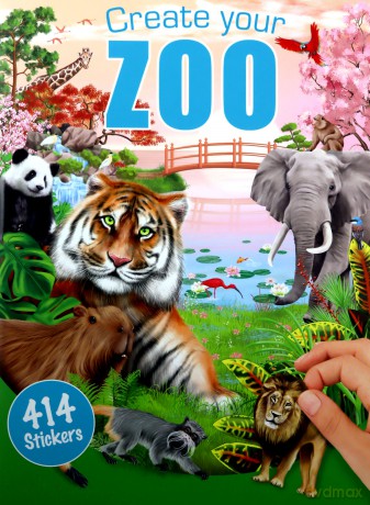Zestaw kreatywny z naklejkami ZOO 12753A