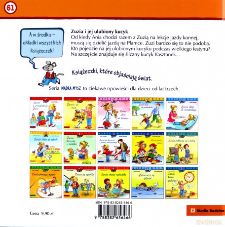 Zuzia i jej ulubiony kucyk. Mądra Mysz - Liane Schneider [KSIĄŻKA]