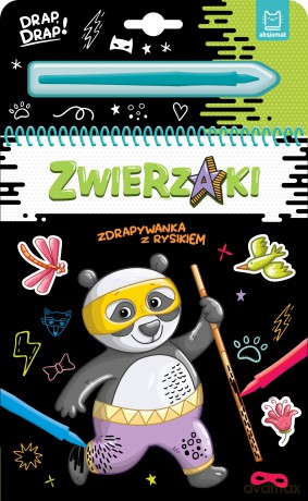 Zwierzaki. Zdrapywanka z rysikiem - Agata Kaczyńska [KSIĄŻKA]