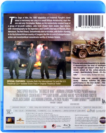 The Dogs of War (Psy wojny) [Blu-Ray]