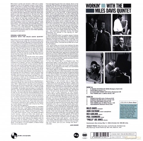 Miles Davis: Workin with the Miles Quintet (180 gramm) [WINYL]
